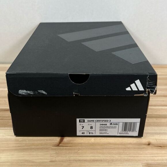 Adidas Dame Certified 3 Low basketball Shoes womens 8 core white silver metallic - Picture 12 of 12